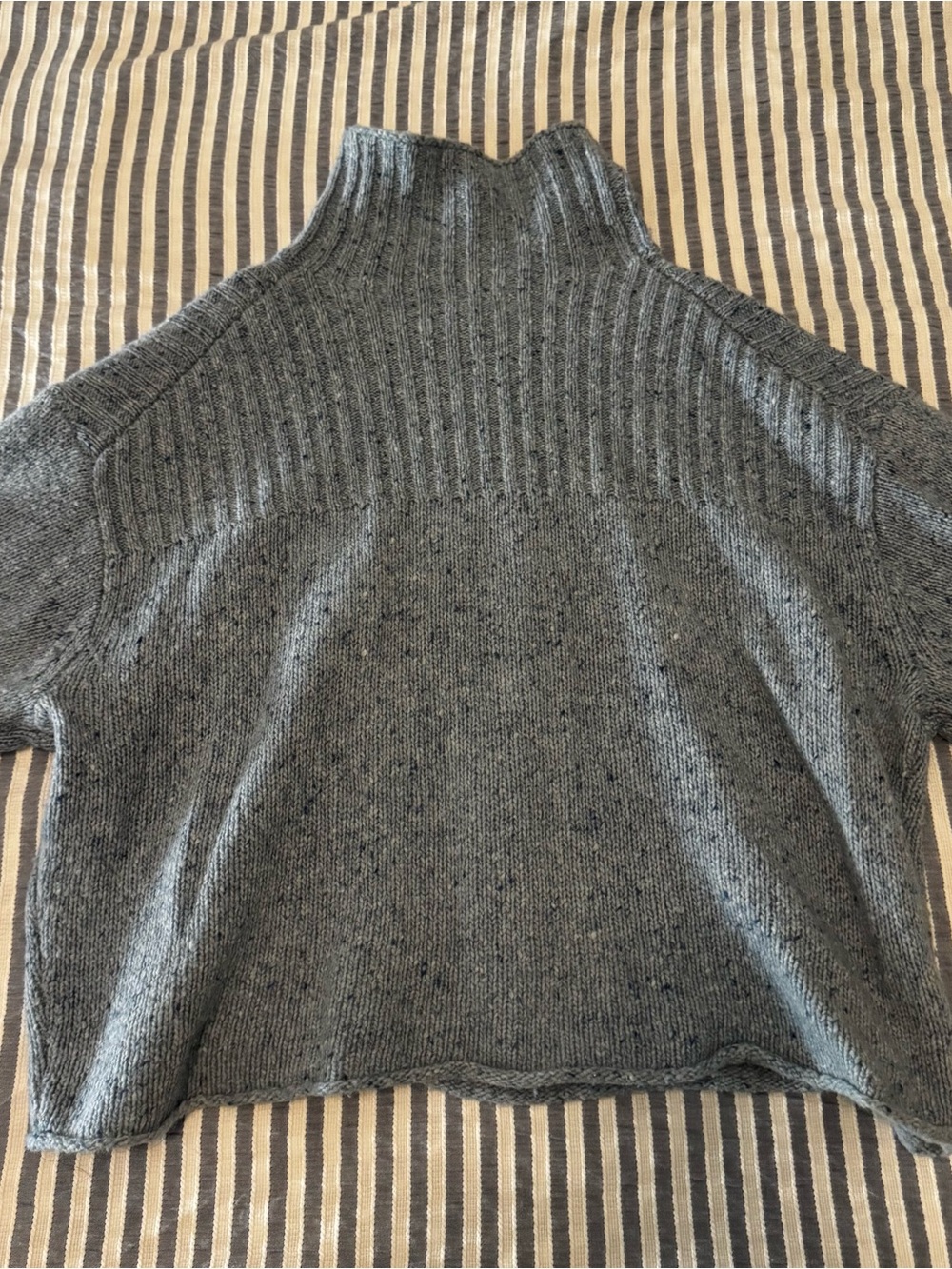 J. Crew Light Blue Ribbed Mock Neck Sweater - Picture 4 of 5